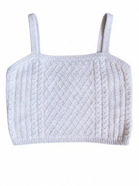 House of Harlow 1960 Textured Knit Crop Top | Size Small